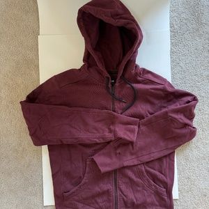 American Giant Classic Hoodie 100% Cotton Men's Medium Full Zip Burgundy